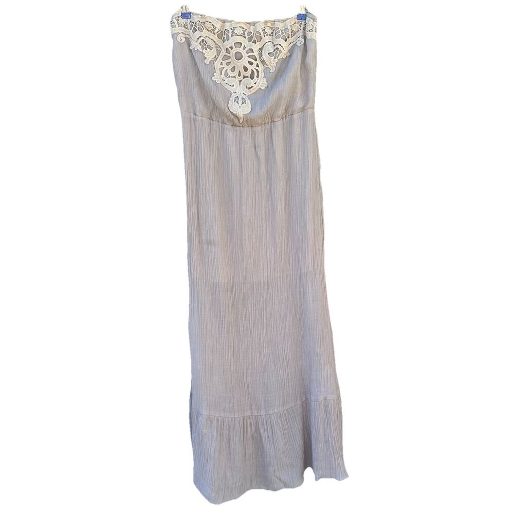 Laura Conrad Dress strapless Women L Maxi Lined